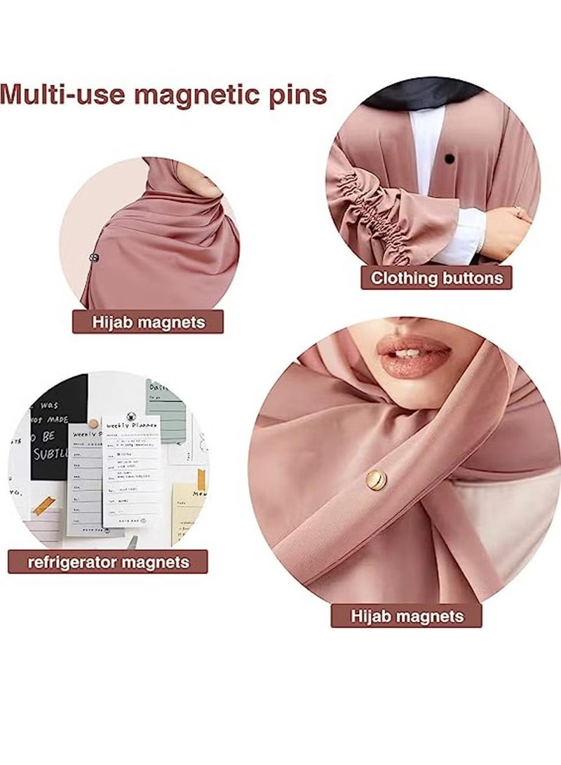 FOLAI Hijab Magnetic Pins, Premium Strong Magnetic Hijab Pins for Women, No Snag Multi Use Colorful Scarf Small Magnetic Hijab Magnets - Image 4